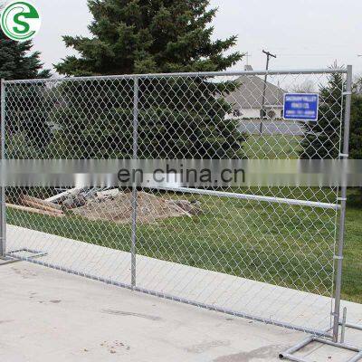 USA standard galvanized chain link temporary fence for construction