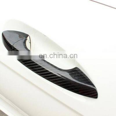 Carbon Fiber Door Handle Cover Trim For Mercedes-Benz C/E Class GLC Coupe 2Door photo-4