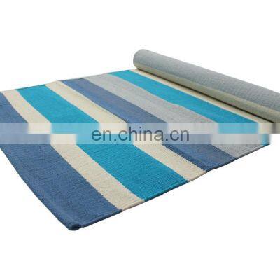 100% cotton Eco friendly Indian manufacture travel and prayer cotton yoga mat