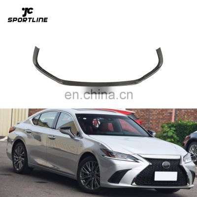 Carbon Fiber ES350 F Sport Front Lip Spoiler for Lexus ES300h Sedan 4-Door 2018 2019