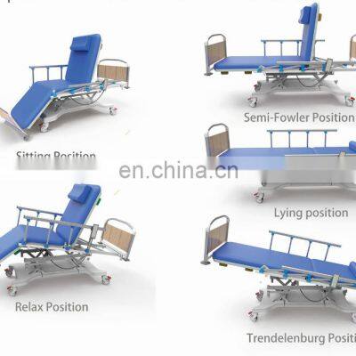 Hospital Patient Adjust Backrest Blood Donor Treatment Electric Hemodialysis Dialysis Chair Bed photo-4