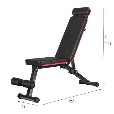 Portable Flat Incline Decline Exercise Bench for Gym Fitness Equipment