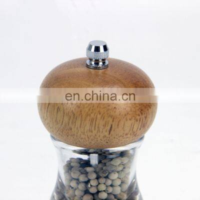 Food Grade Salt And Pepper Grinder Spice Mill Grinder Bottles Shaker With Wooden And Ceramic Mechanism photo-5