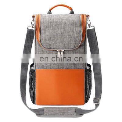 2022 Introducing Latest Cooler Luxury Picnic Bag Insulated Bottle Leather Wine Carrier photo-4