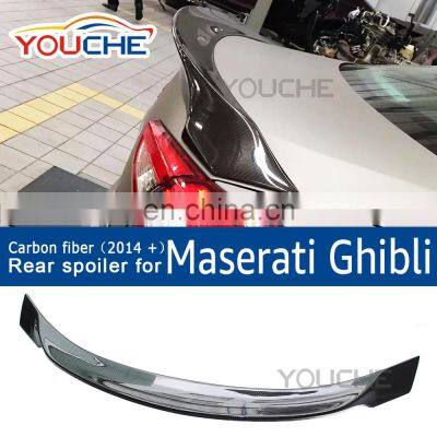 ASPEC Style Carbon Fiber Rear Trunk Boot Spoiler for Maserati Ghibli 2014-2018 photo-2