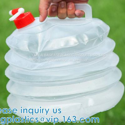 Portable Water Storage Jug, Water Carrier, Foldable Canteen, Outdoors BBQ Camping Hiking