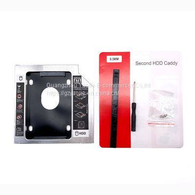 Aluminium 9.0/9.5/12.7mm 2.5inch 2nd Hard Drive Disk Caddy SATA3.0 SSD Bracket Adapter Second Hdd Caddy Laptop photo-2