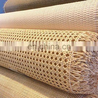 Wholesale craft materials 100 % PE plastic Whicker Rattan Cane Webbing Rattan Cane Webbing From Viet Nam For Making Furniture