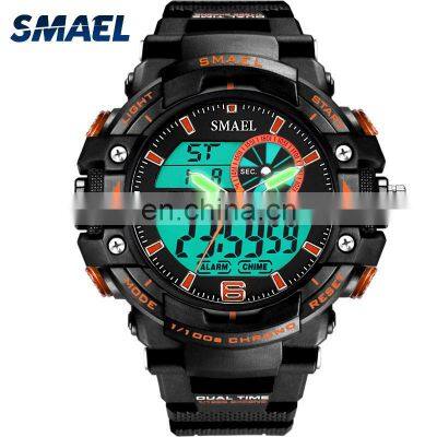 SMAEL 1379 Military Men Sport Wristwatch Fashion Digital And Quartz Analogue Waterproof Luminous Watch