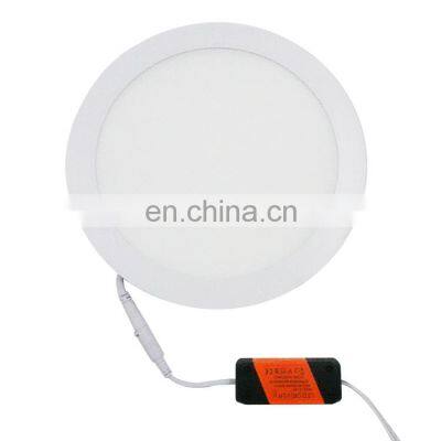 Stock Item AC power 220v Round LED Panel lights Recessed