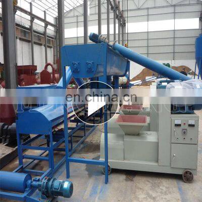 Screw Press Small Corn Stalk Cow Dung Charcoal Biomass Wood Sawdust Briquettes Making Machine