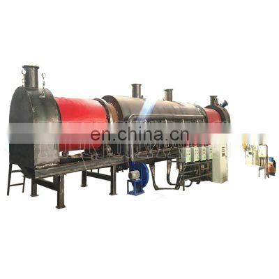 24Hours Working Rotary Type Wood Chips Biomass Make Charcoal Carbonizer Kiln