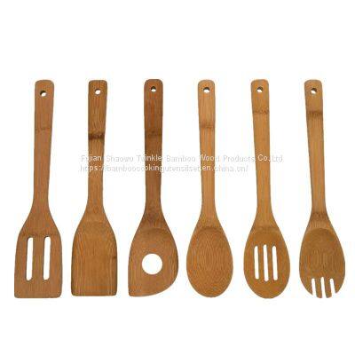 6pcs Bamboo cooking utensils set Wholesale bambu cook utensils China Supplier