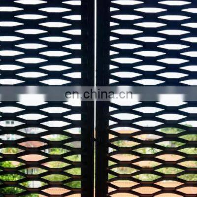 Powder Coated Aluminum Raised Expanded Metal Mesh for Building Facade