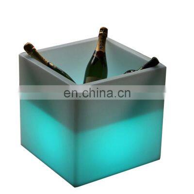 plastic glowing led illuminated ice bucket for party Whiskey Beverage led Wine Chiller Plastic Led Beer Ice Bucket