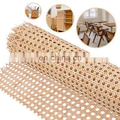 Fast Delivery 14 Inches Wide Bleached Indonesia Natural Wicker Rattan Roll Mesh Cane Webbing