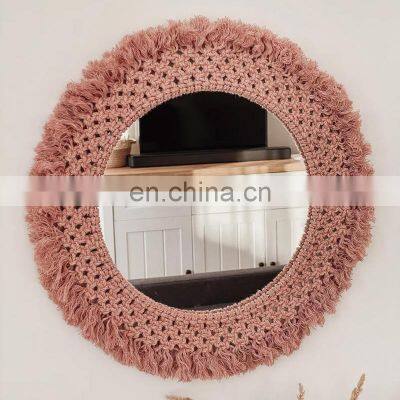 Boho Style Macrame Mirror, Home Decor, Wall Art, Handmade Gift Wholesale photo-2