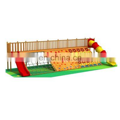 Outdoor playground wooden material for kids playhouse for sale