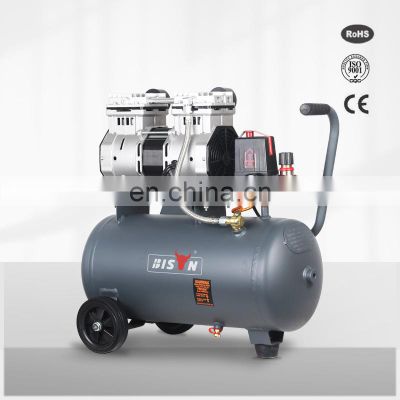 Compresor De Aire Portatil Ultra Quiet 220v 230v 2hp 24l Low Price Silent Electric Portable Oil Free Air Compressor Medical