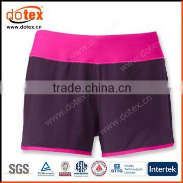 2016 moisture wicking women quick dry spandex knitted active shorts