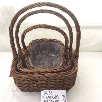 Fruit And Gift Basket Wicker Basket Arc Top Shape