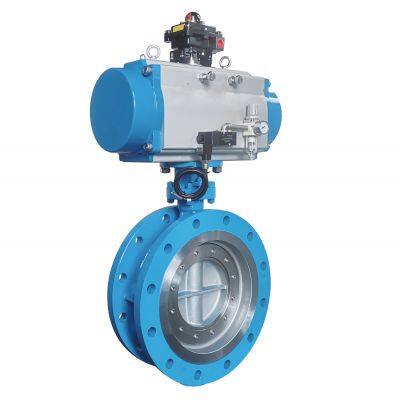 Pneumatic flanged butterfly valves D643H-16C  DN150