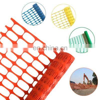 plastic products outdoor fence PE orange safety barrier fence net for building sites safety