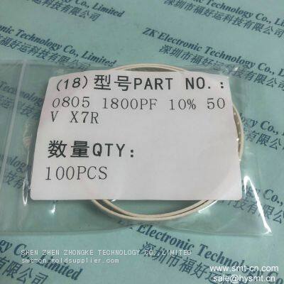 CCTC Capacitor 0805 1800PF 10% 50V X7R instead 08055C182KAT2A CER. 1800PF 50V 10%X7R 0805 AVX CORP