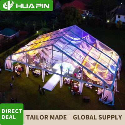 Outdoor windproof modeling exhibition marketing event wedding ceremony activities aluminum alloy PVC tarpaulin curved tent