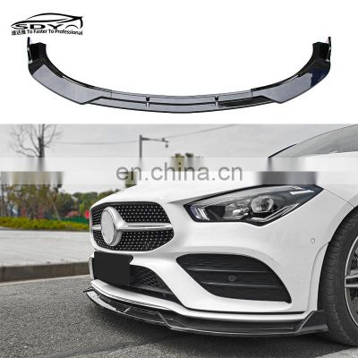 CLA C118 BB Style Carbon Fiber Front Lip Front Bumper lip Front Separator For Mercedes Benz C118 CLA CLA35