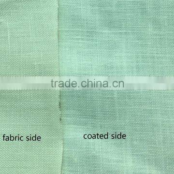 pure linen fabric milky coated