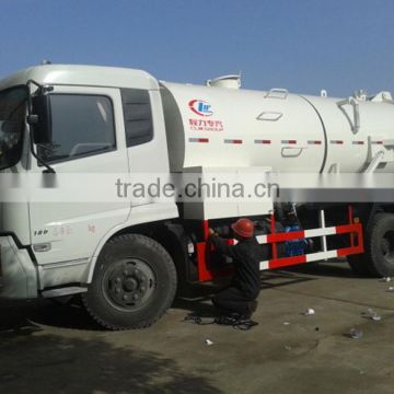 Euro IV Dongfeng tianjin 4x2 high pressure washing truck, sewage suction truck