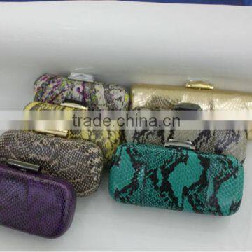 COLORFUL SNAKE SKIN EVENING CLUTCH