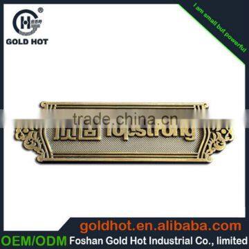 New Product Made in China Promotion Brass Metal Logo Plate, Metal Tags for Furniture photo-2