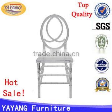 Popular Knocked-down Tiffany Catering Wedding Chiavari Plastic Clear Resin Phoenix Chair photo-3