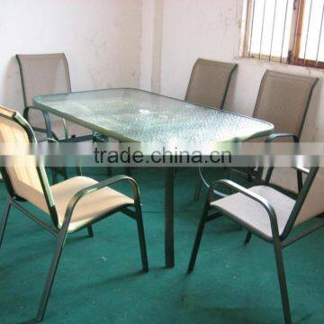 Mesh aluminum garden furniture sale set