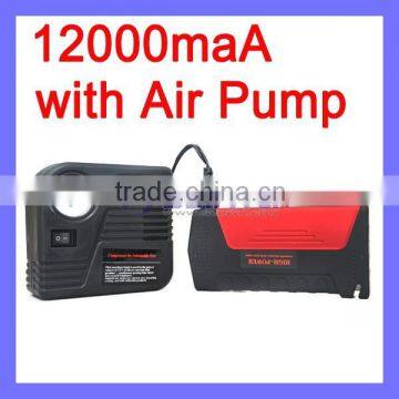44.4Wh Power Bank 5V/12V/16V/19V Output Emergency Car Jump Starter Charger Booster