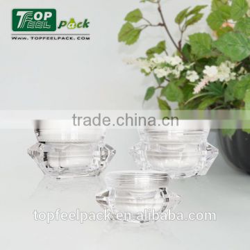 30g 15g unique and luxury cream jar shape , plastic container