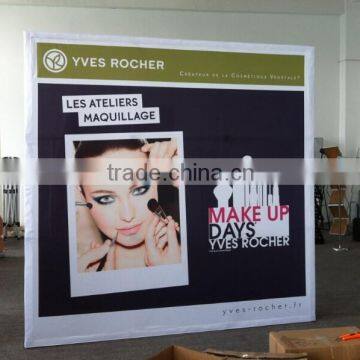 fabric print hook and loop attached 8ft 10ft 12ft wall exhibition trade show booth pop up stand