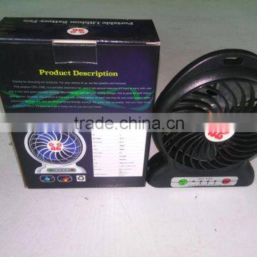 Portable Lithium Battery Rechargable Fan photo-2