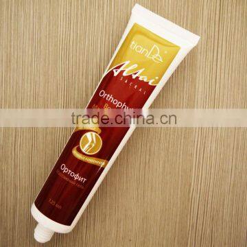 Customized 125ml plastic cosmetic tube packaging