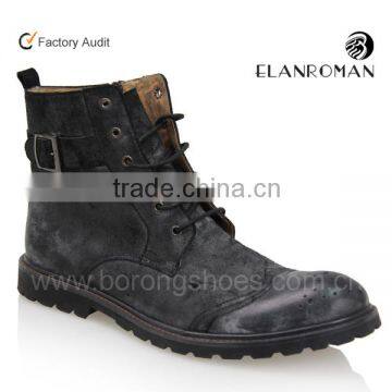 Latest Styles Alibaba Sale Genuine Nubuck leather winter Boots For Men