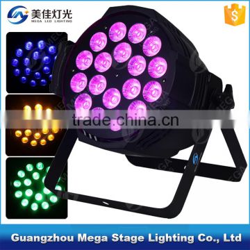 18x18W par 64 rgbaw uv led par light