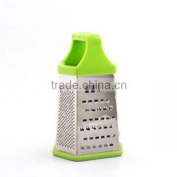 Hot sell large colorful metal food grater with green color handle