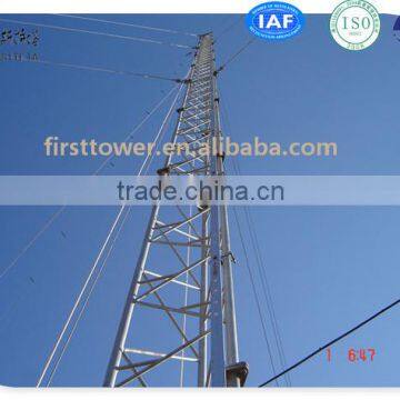 Telecommunication antenna guyed mast steel tower with lowest price