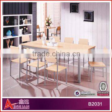 B2031 2015 Latest wood dining table/cheap 8 seaters dining table/dining room set