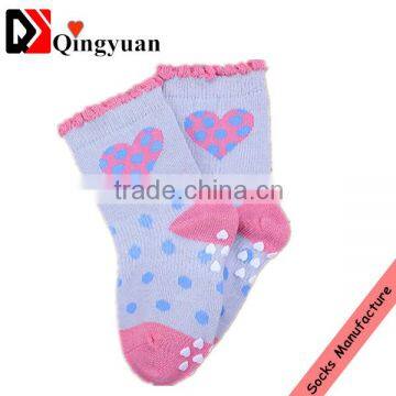 Pure soft cotton baby socks 6-12 months dispensing blink non-slip socks