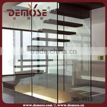 high quality removable stainless steel glass stair rails