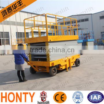 14M high quality Battery hydraulic auto lift scissor car lift with walking aids equipment