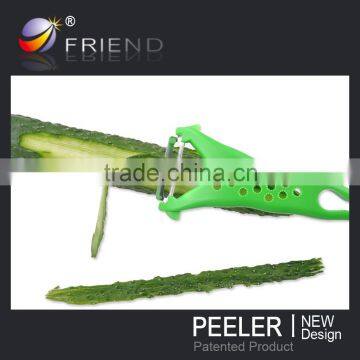 Green salad slicer/PP handle fruit peeler/Stainless Steel vegetable peeler